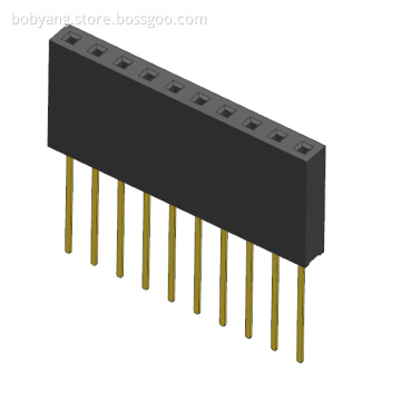 2.54mm Female Header Single Row Straight Type H:11.0